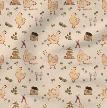 Chicken Love - Fabric by the yard starting at