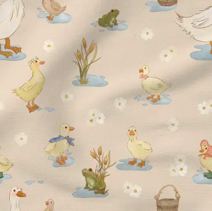 Puddle Ducks - Fabric by the yard starting at