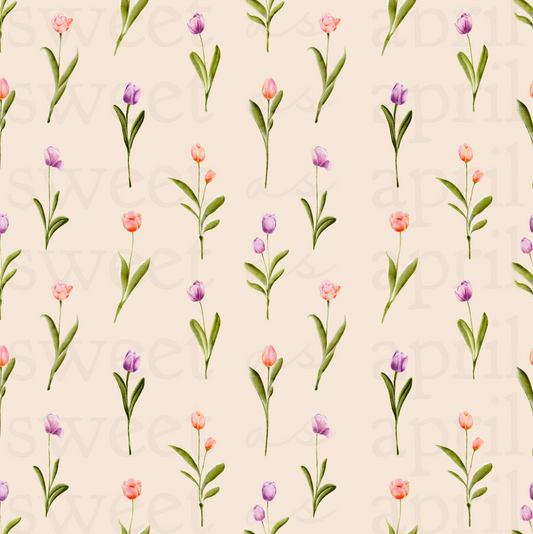 Spring Tulips : Exclusive Pattern Licensing