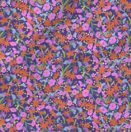 Whimsy (purple) - Fabric by the yard starting at