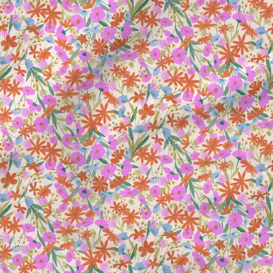 Whimsy (cream) - Fabric by the yard starting at