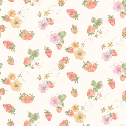 Tiny Blooms : Berries & Blooms - Fabric by the yard starting at