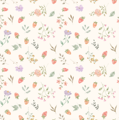 Tiny Blooms : Petals & Berries - Fabric by the yard starting at