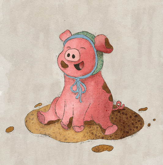 Bonnet Critter - Happy Piggy