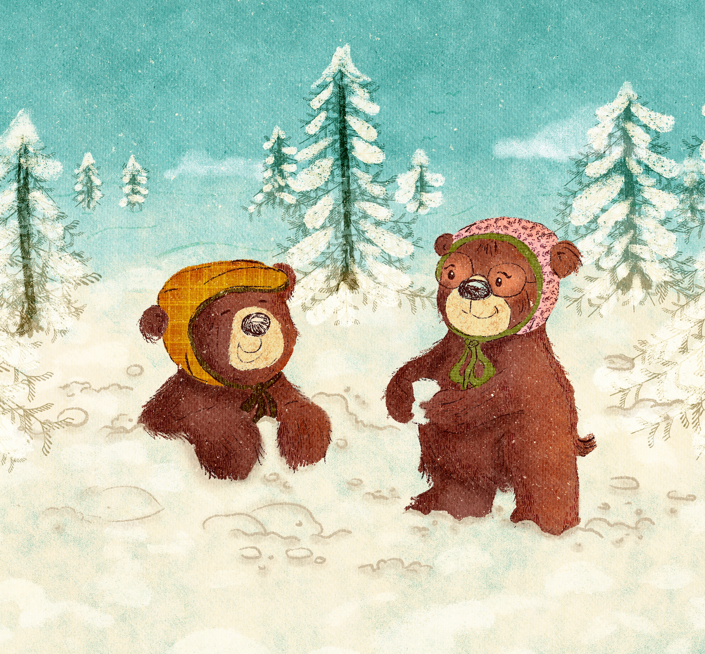 Bonnet Critter - Snow Bears
