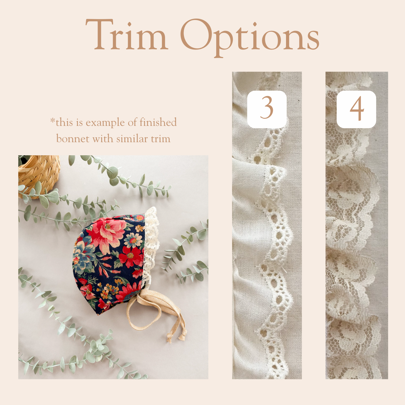 Annie  - Choose your size & trim