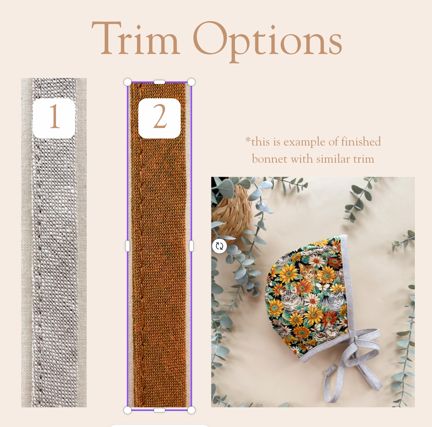 Bramble  - Choose your size & trim