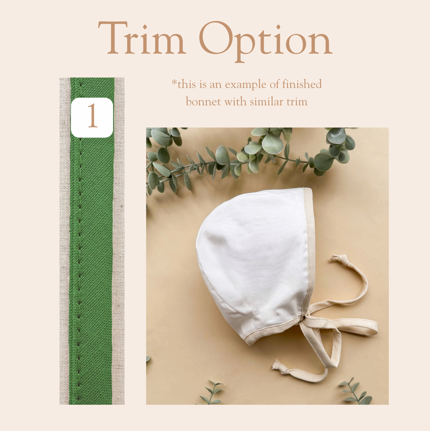 Vintage Bluebell  - Choose your size & trim