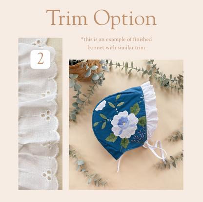 Vintage Bluebell  - Choose your size & trim