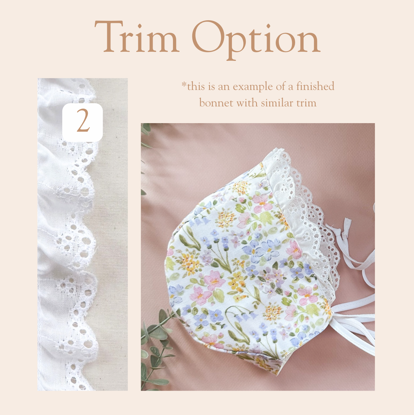 Lucky  - Choose your size & trim