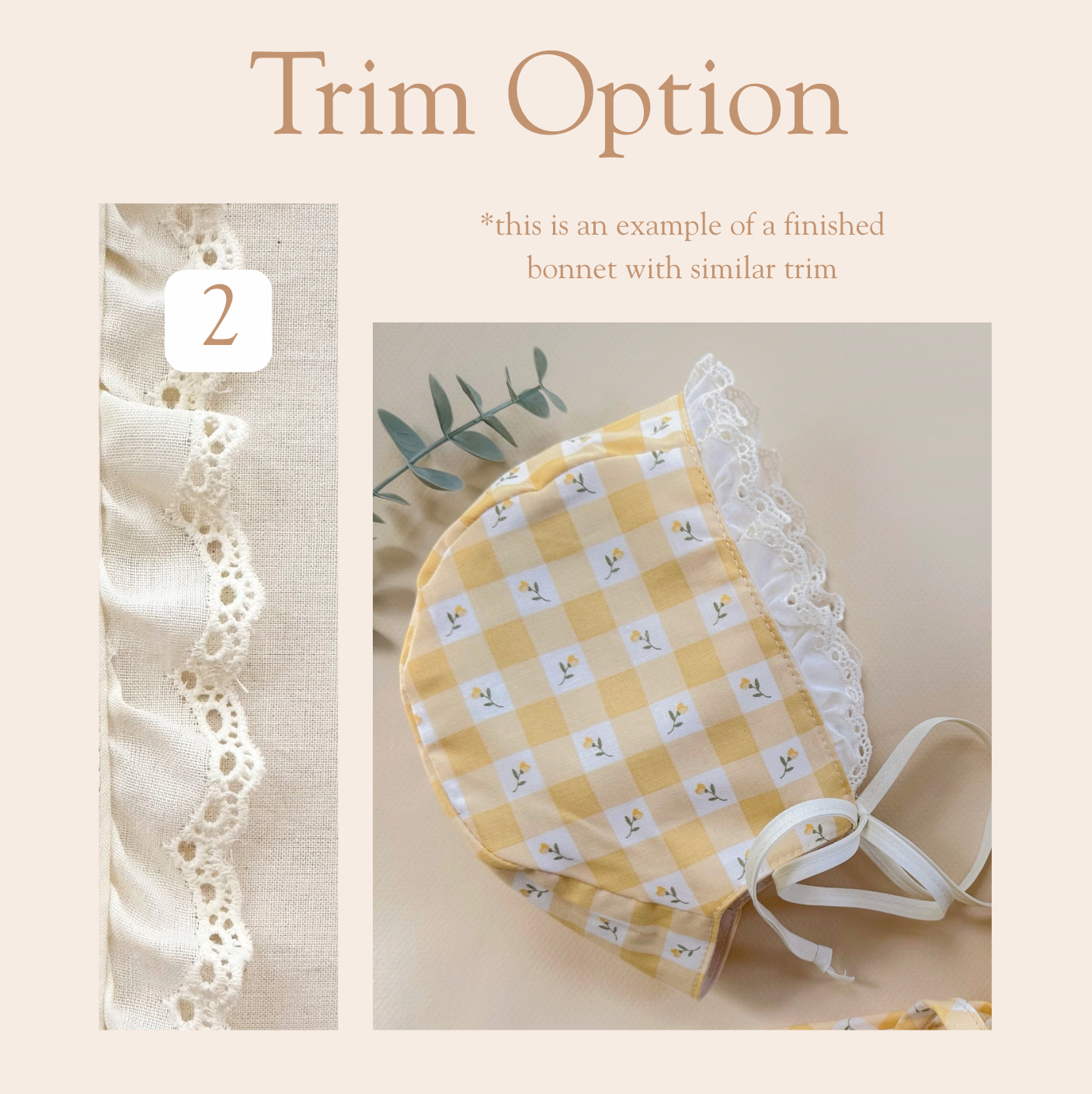 Charlie  - Choose your size & trim