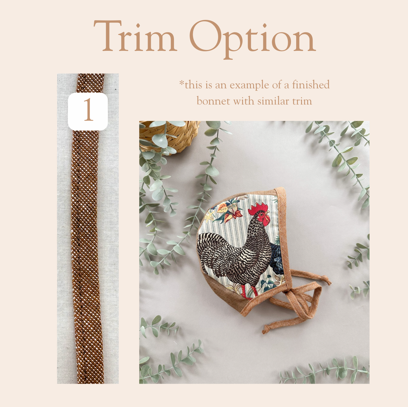 Sutton  - Choose your size & trim