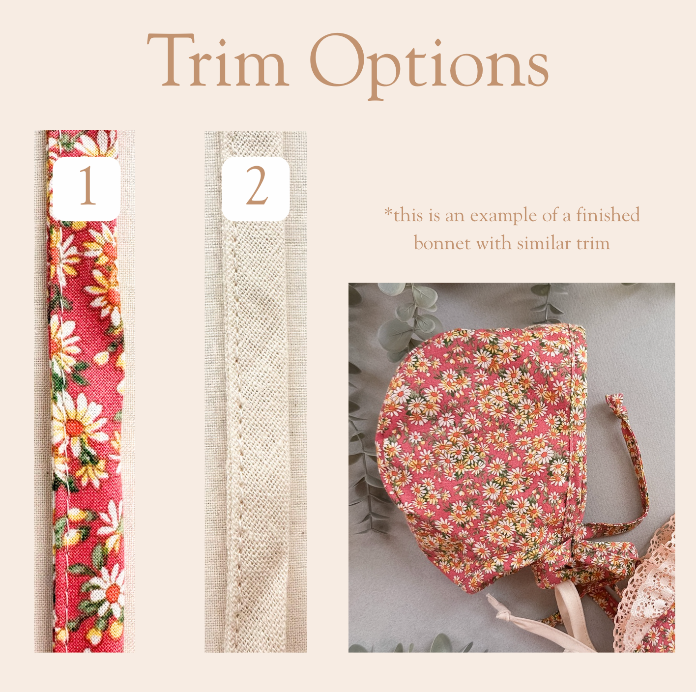 Dakota  - Choose your size & trim