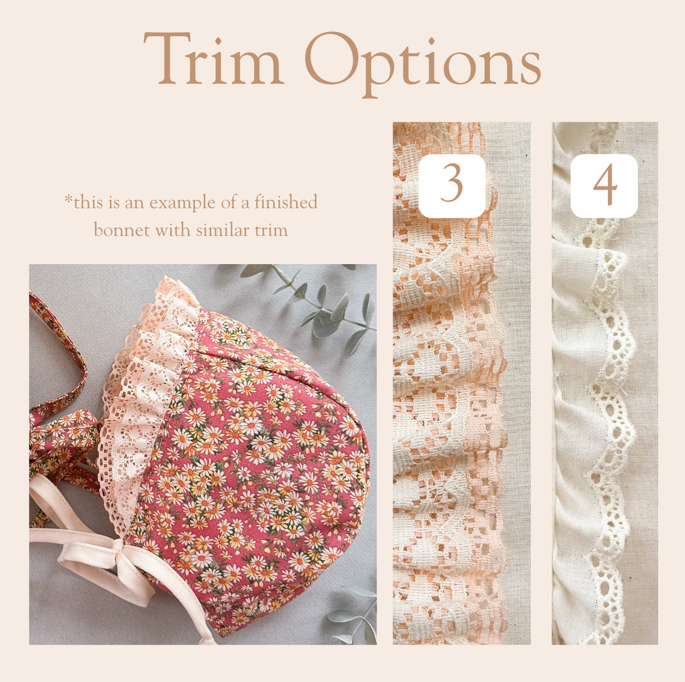 Dakota  - Choose your size & trim