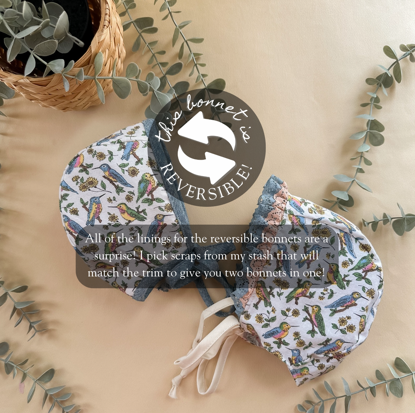 Hummingbird  - Choose your size & trim