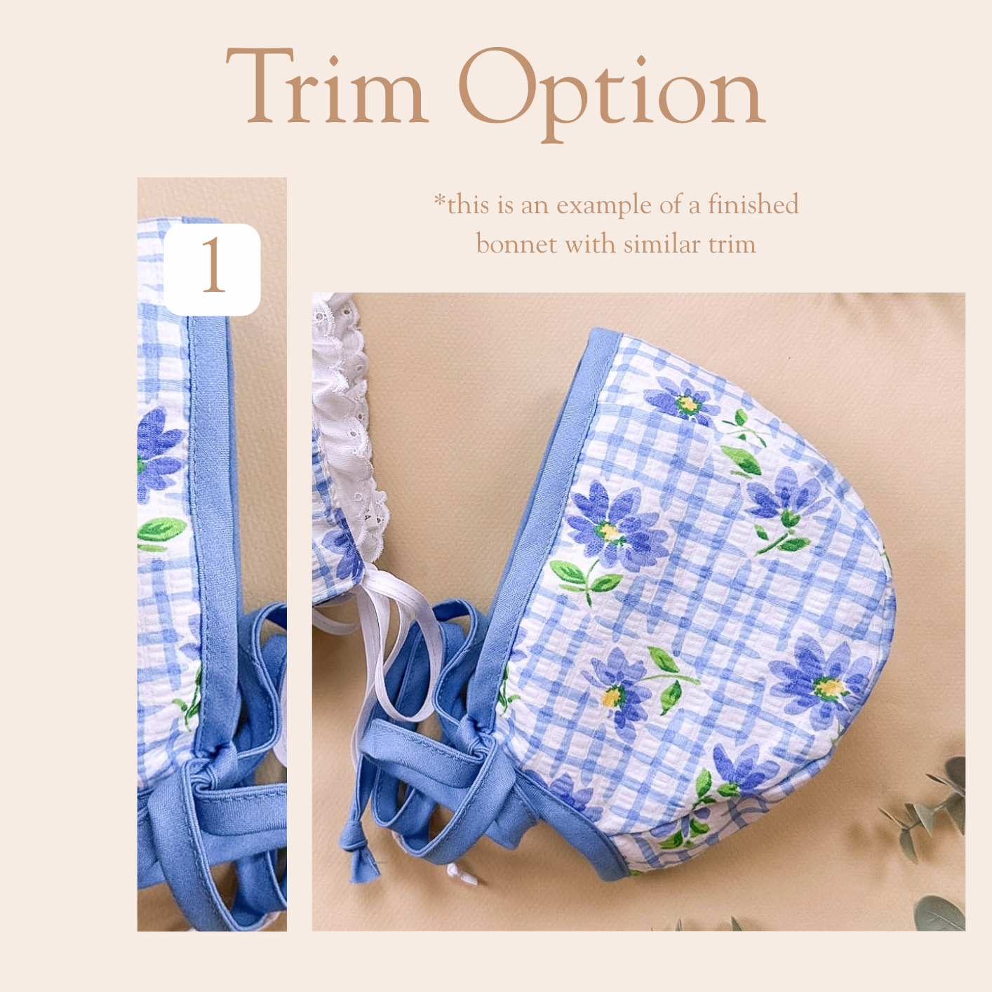 Dolly  - Choose your size & trim