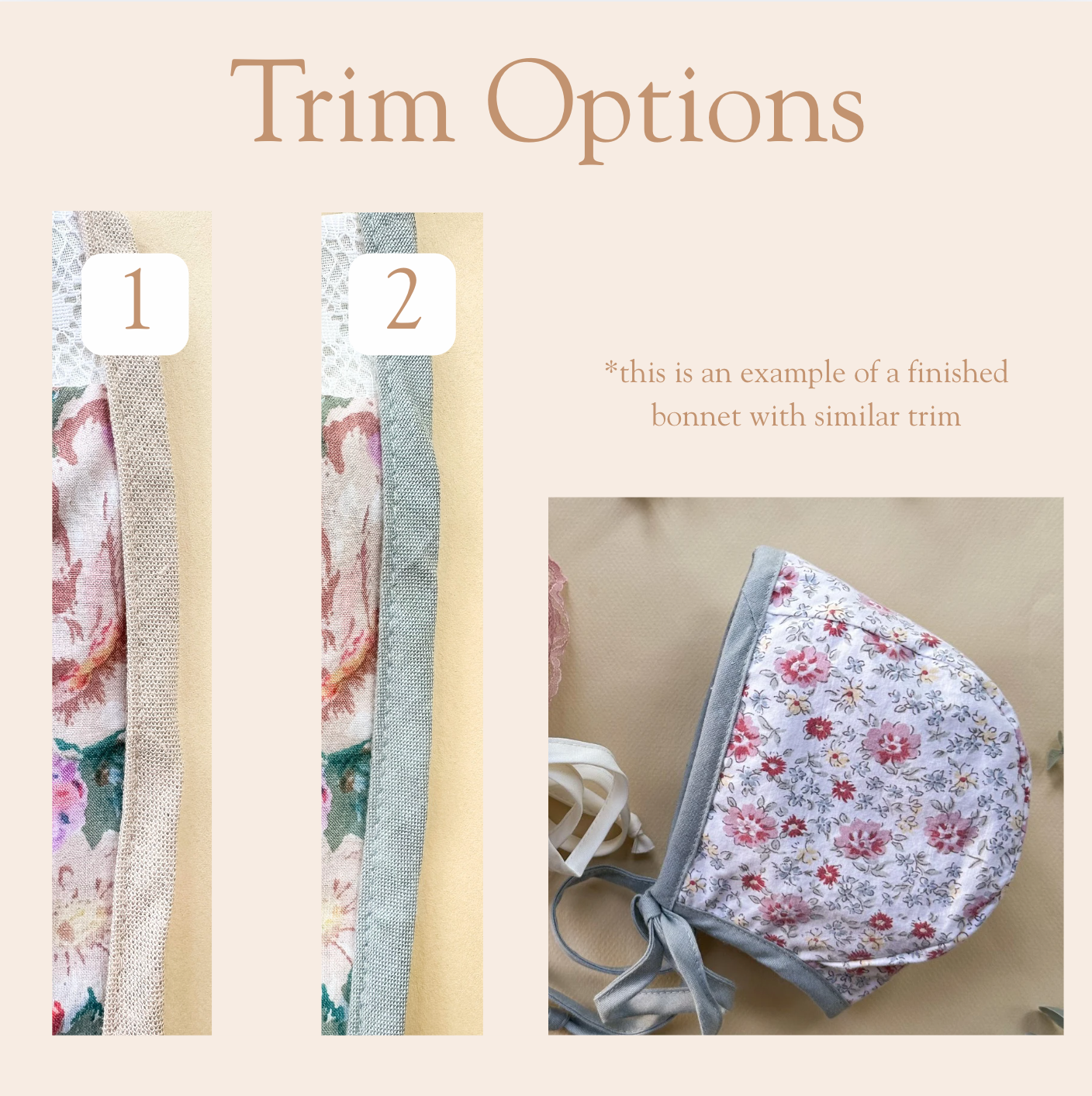 Sadie - Choose your size & trim