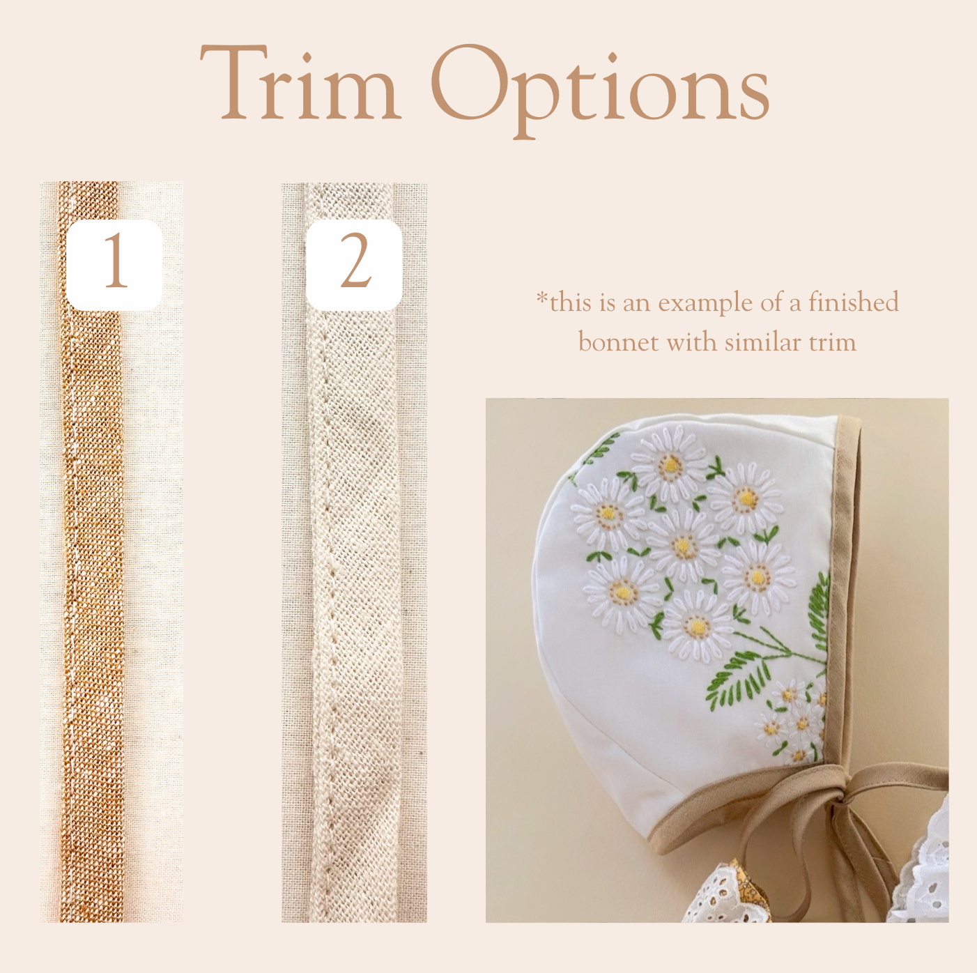 Marguerite - Choose your size & trim