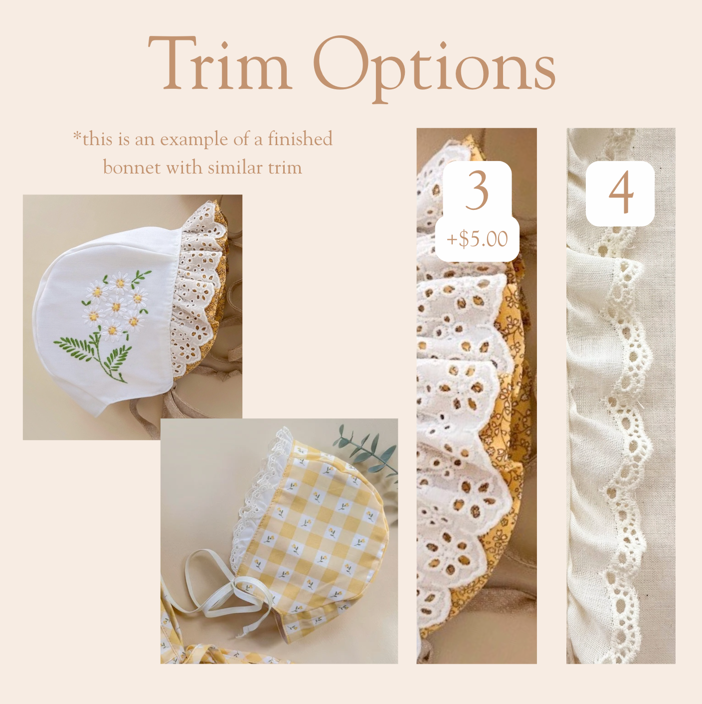 Marguerite - Choose your size & trim
