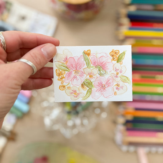 Soft Sprig – Original ACEO Painting (Batch 012 #7)
