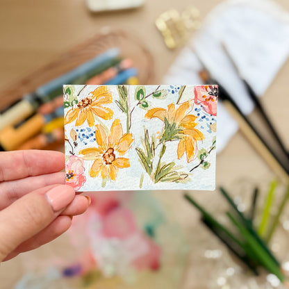 Summer Garden #2 – Original ACEO Painting (Batch 018 #2)