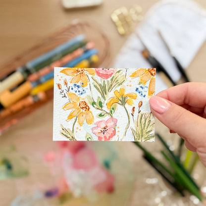 Summer Garden #3 – Original ACEO Painting (Batch 018 #3)