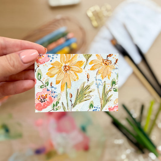 Summer Garden #6 – Original ACEO Painting (Batch 018 #6)