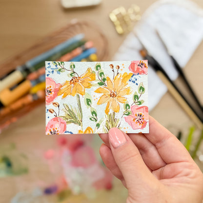 Summer Garden #7 – Original ACEO Painting (Batch 018 #7)