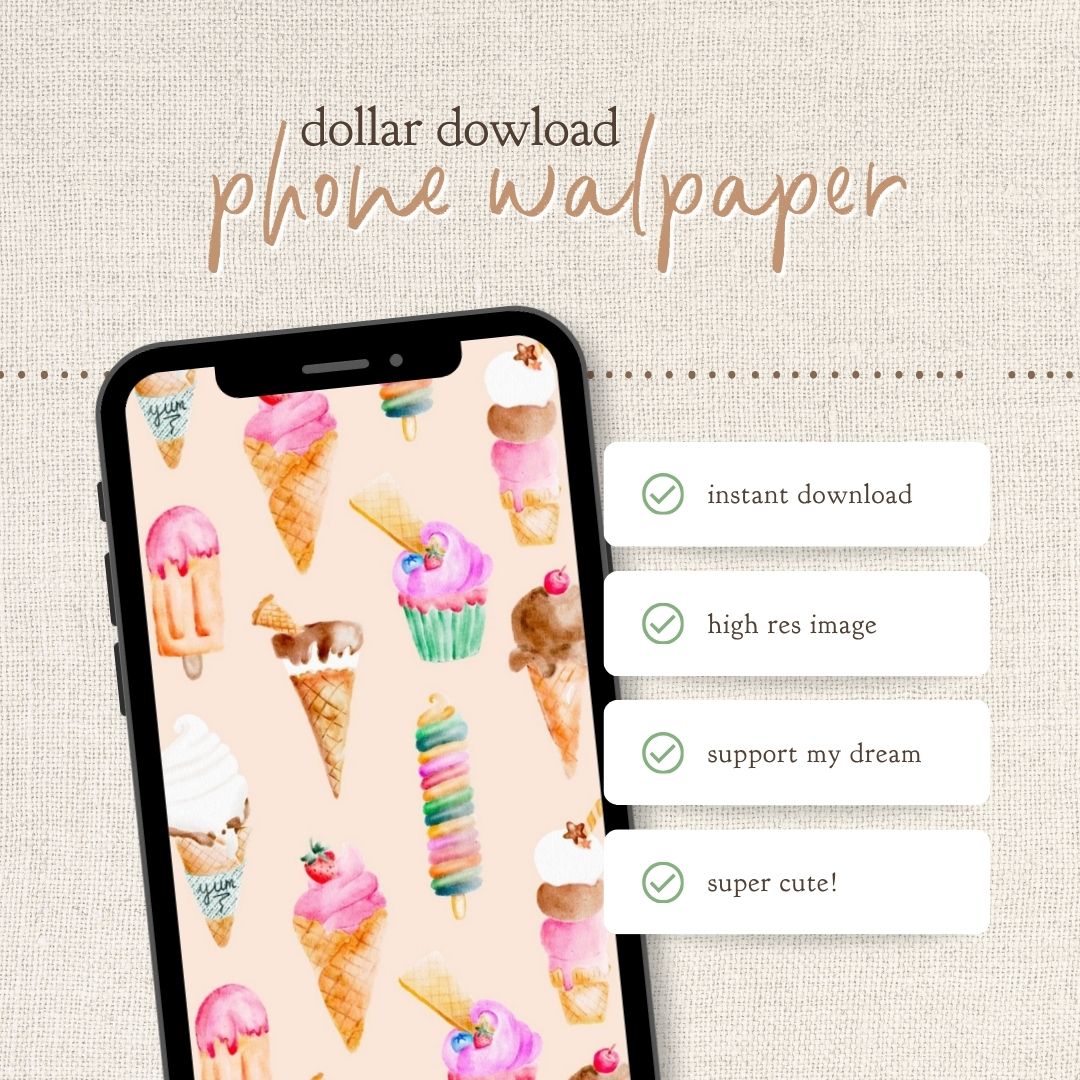 Instant Download : Phone Wallpaper : Sweet Treats