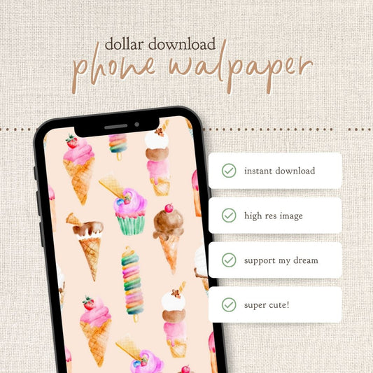 Instant Download : Phone Wallpaper : Sweet Treats