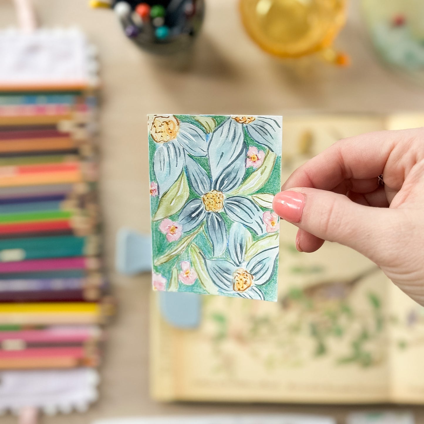 Garden in Hiding – Original ACEO Painting (Batch 010 #4