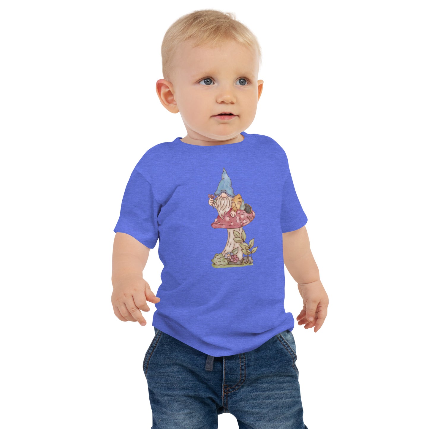 Mushroom Flower Gnome : Baby Tee