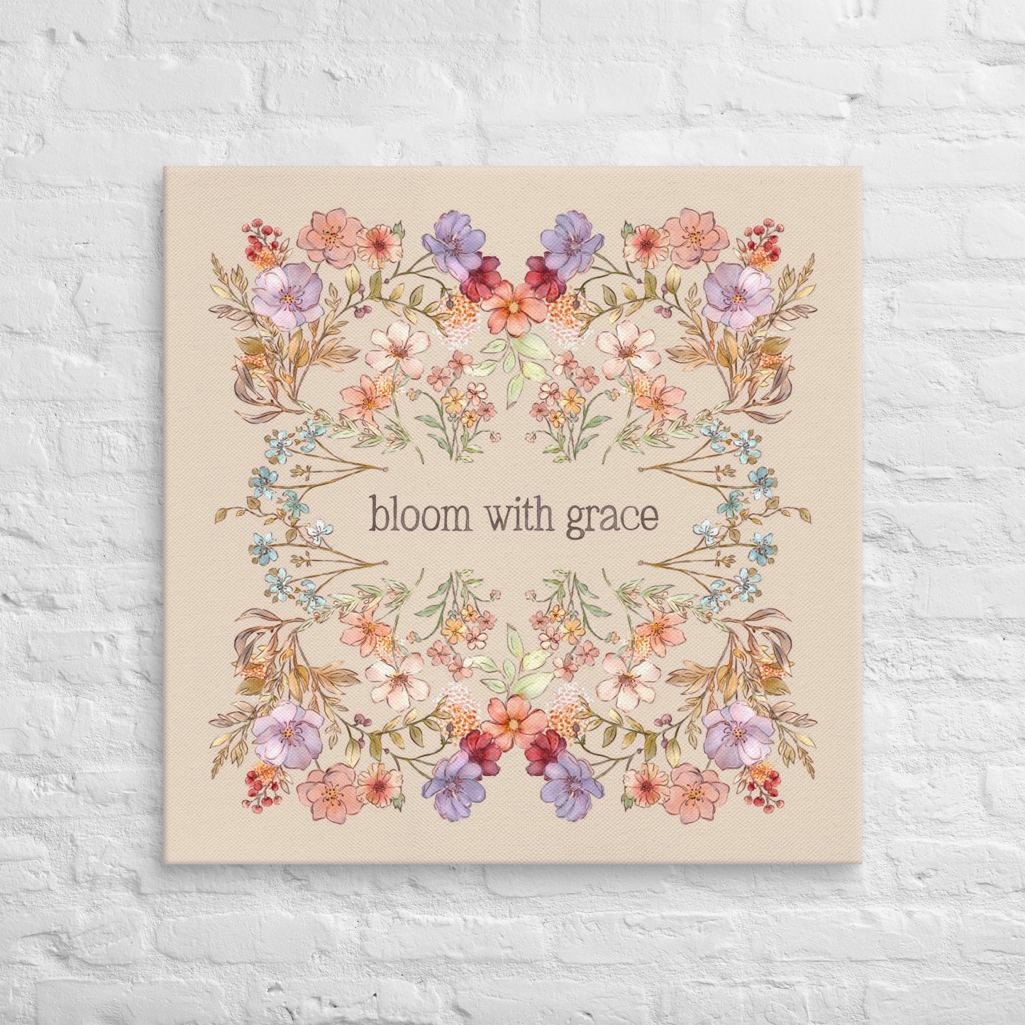 Bloom with Grace : Canvas