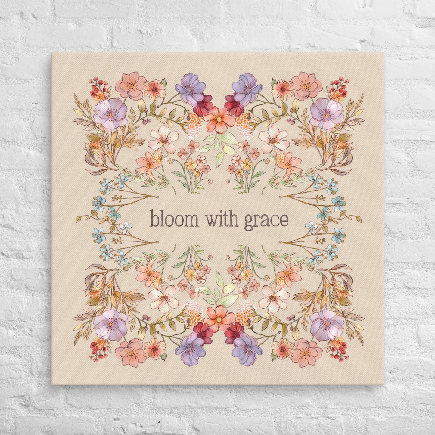 Bloom with Grace : Canvas