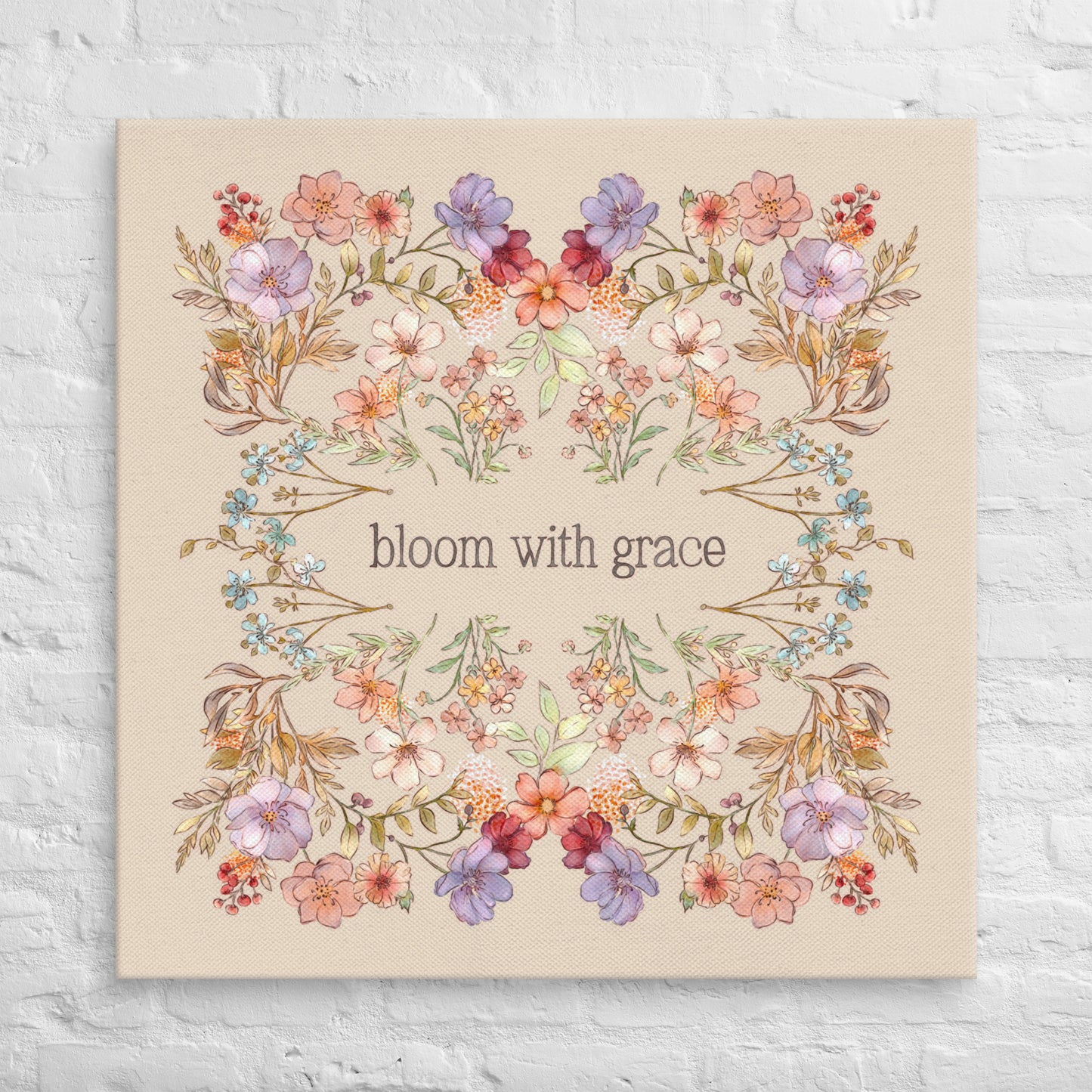 Bloom with Grace : Canvas