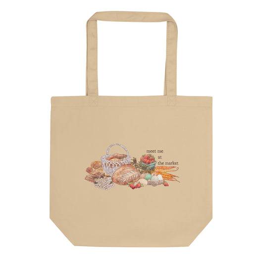 Meet me at the Market : Medium Eco Tote Bag