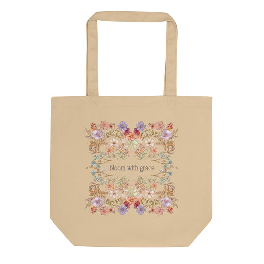 Bloom with Grace : Eco Tote Bag