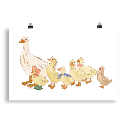 Ducks in a Row : Matte Print