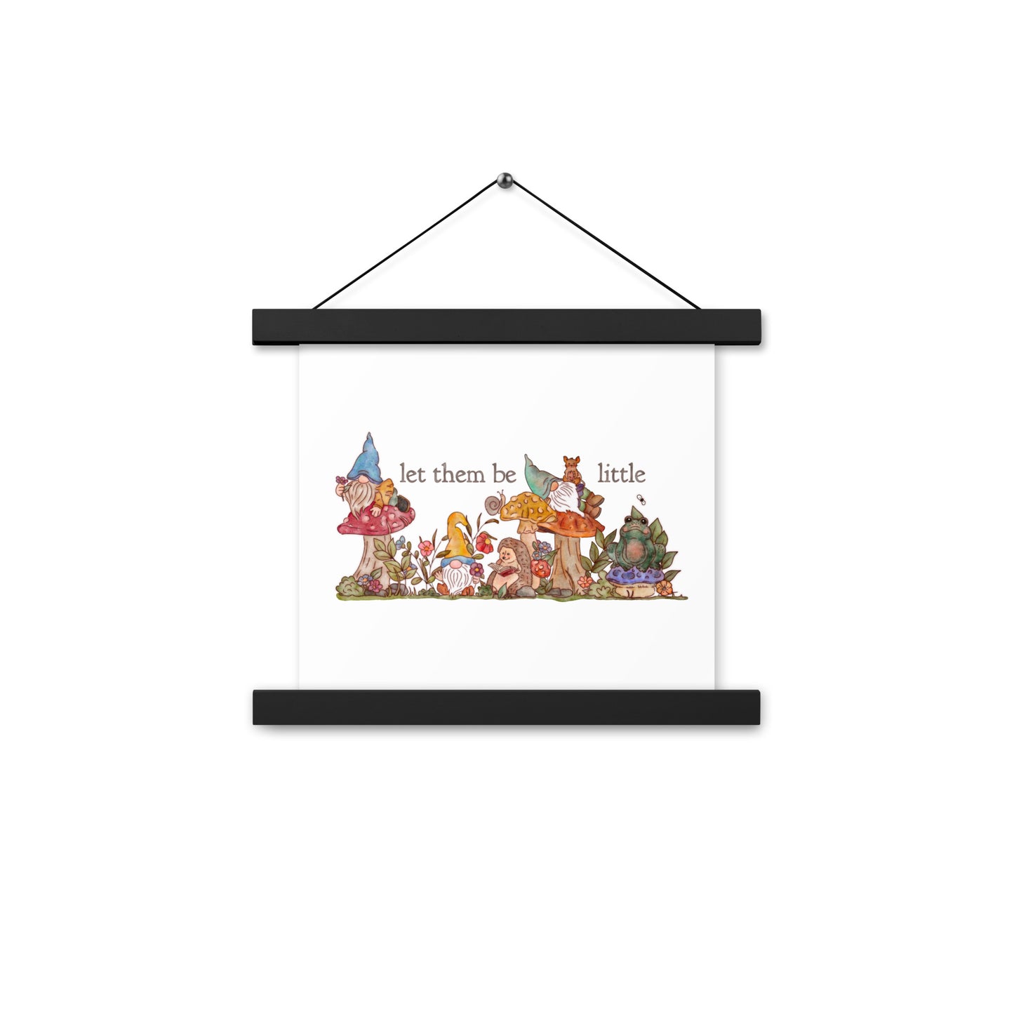 Gnome Garden : Poster with Hangers