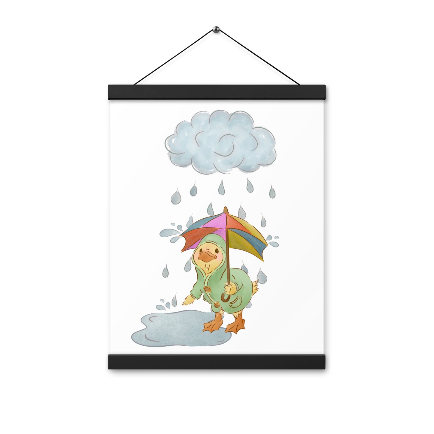 Mr. Puddle Duck : Poster with Wood Hangers