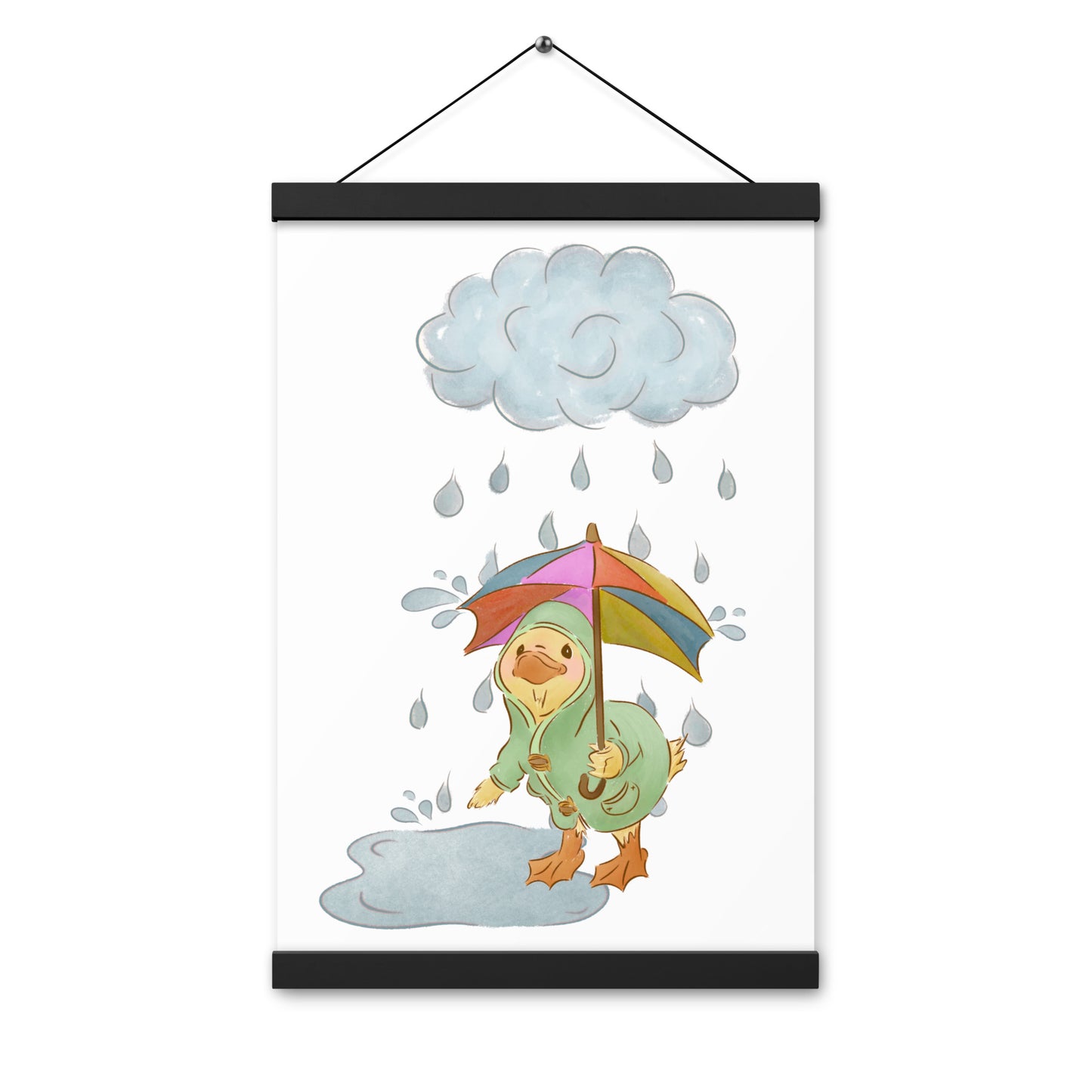 Mr. Puddle Duck : Poster with Wood Hangers