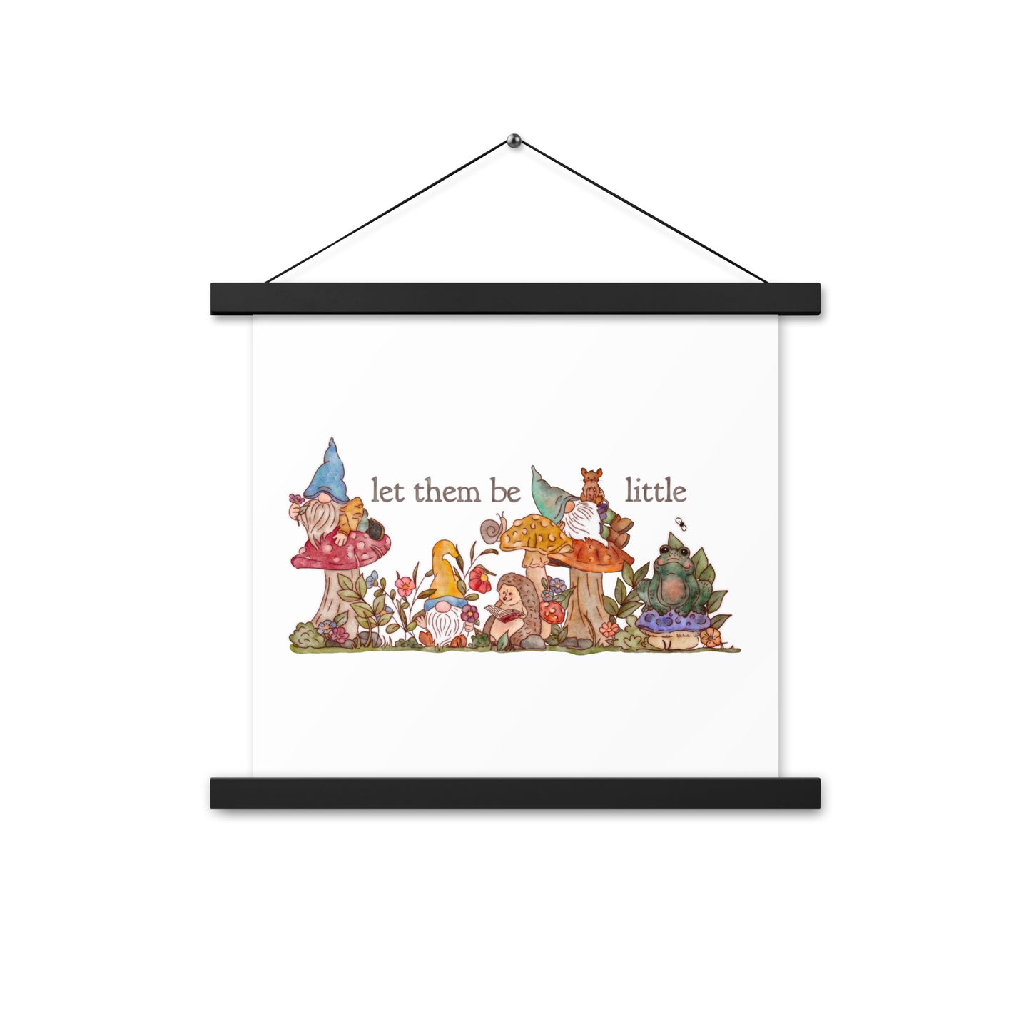 Gnome Garden : Poster with Hangers