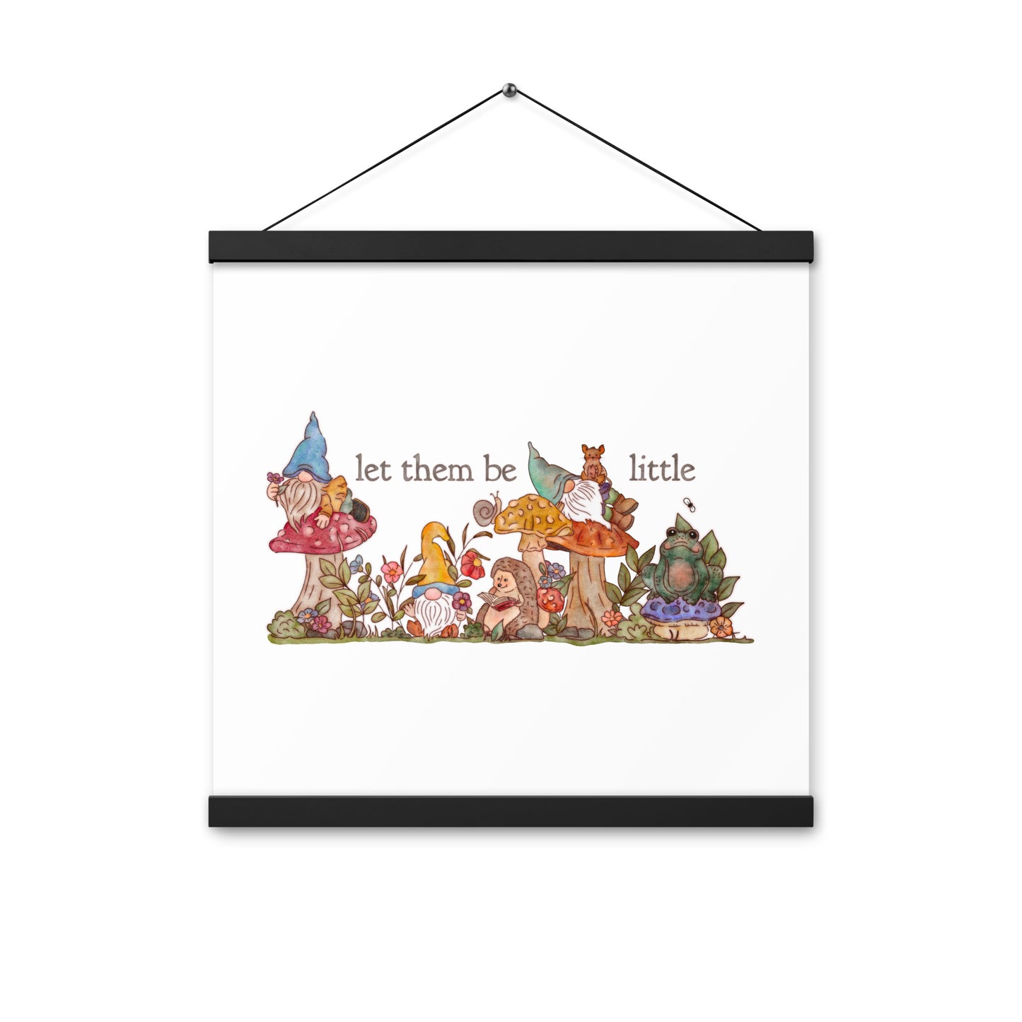 Gnome Garden : Poster with Hangers