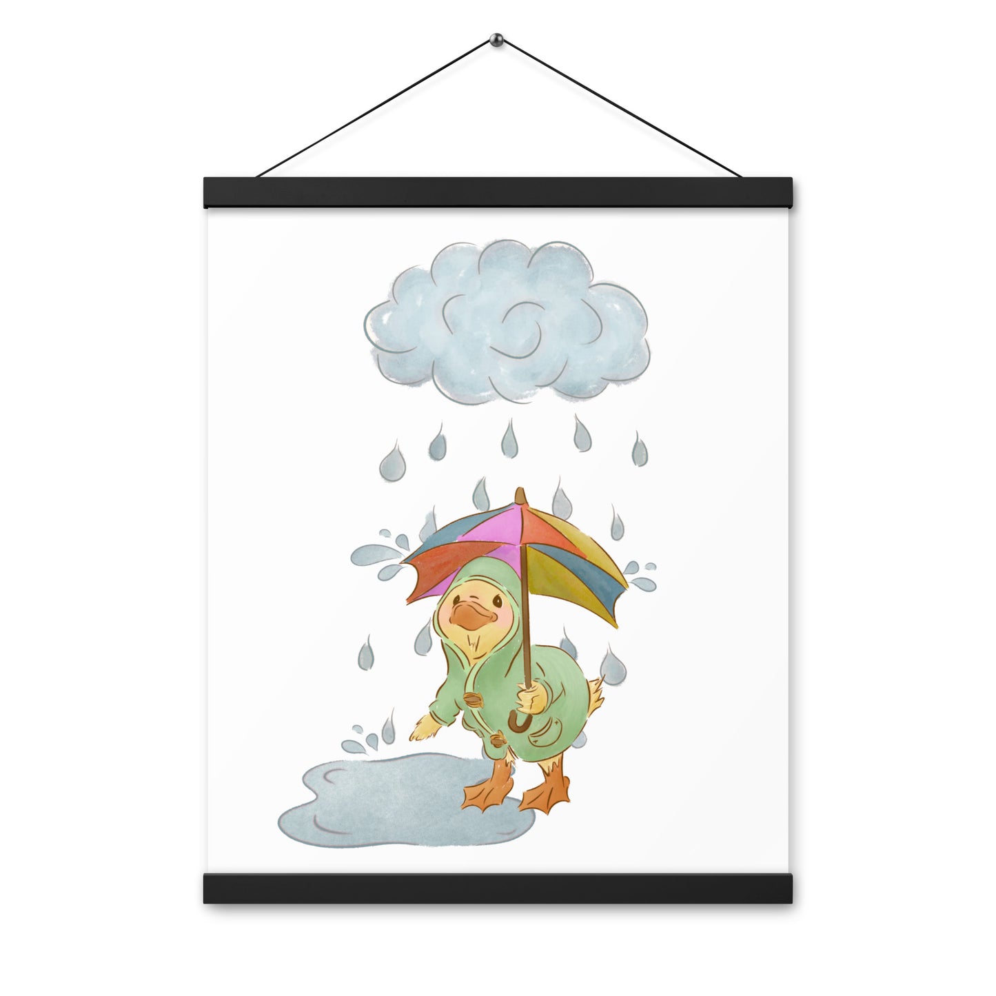 Mr. Puddle Duck : Poster with Wood Hangers