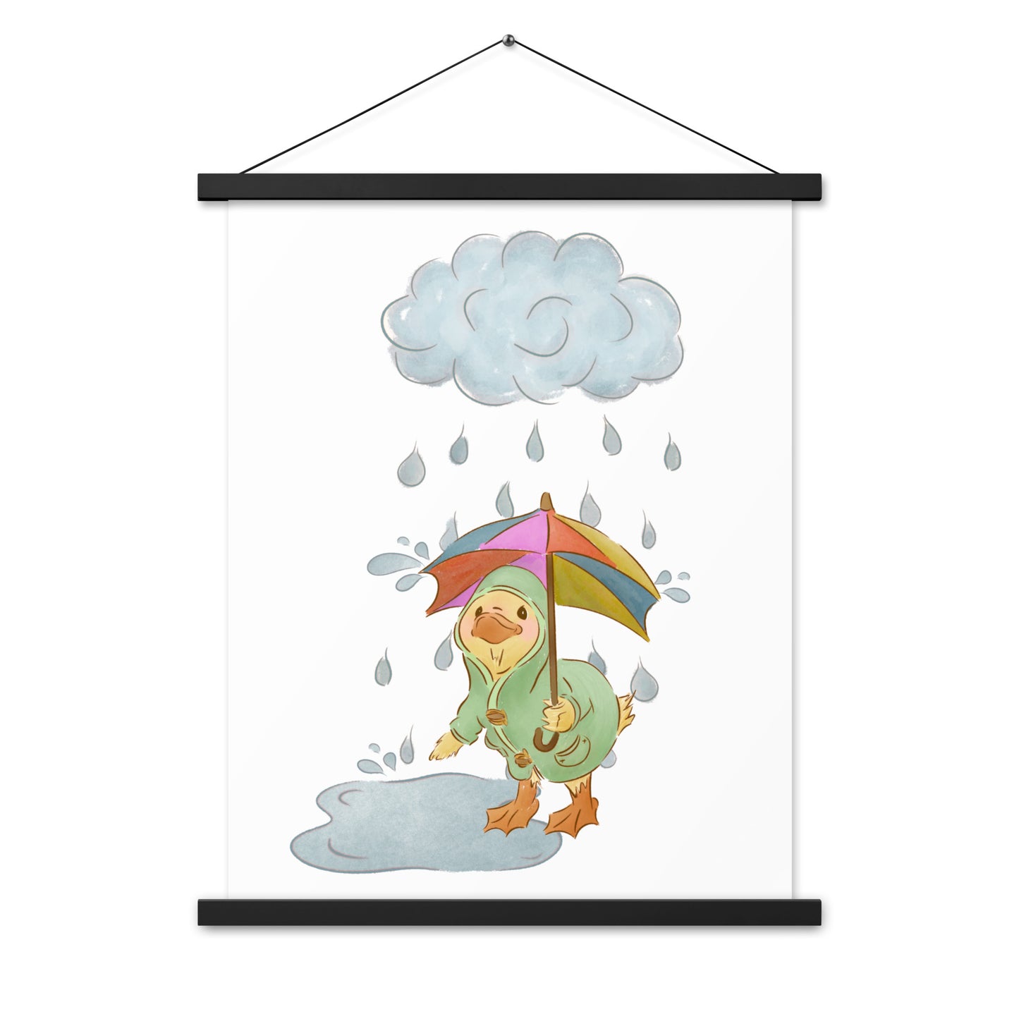 Mr. Puddle Duck : Poster with Wood Hangers