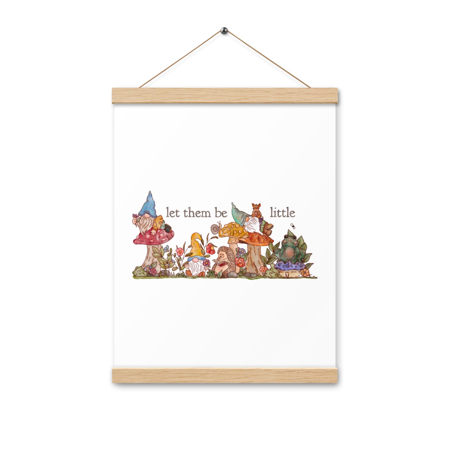 Gnome Garden : Poster with Hangers