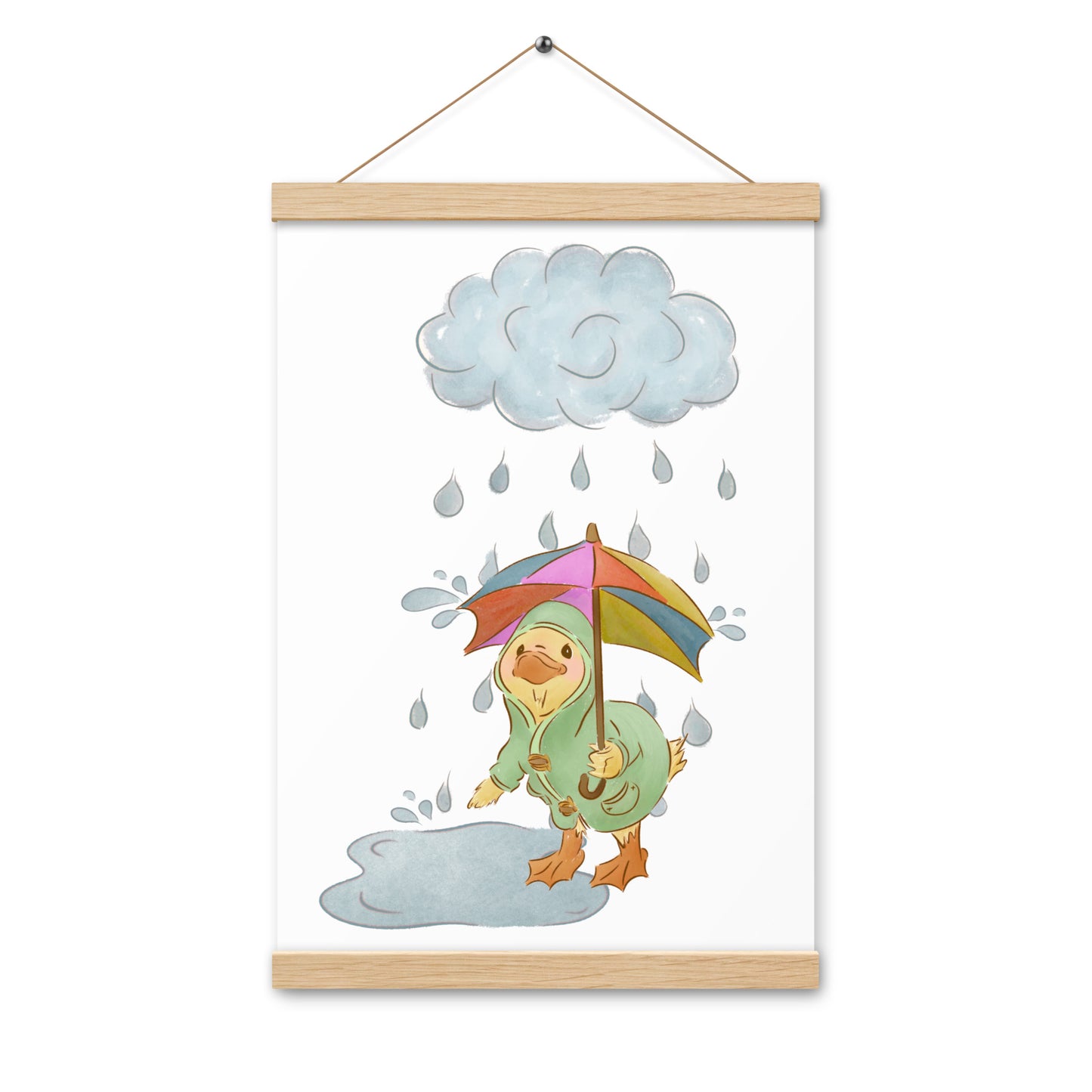 Mr. Puddle Duck : Poster with Wood Hangers