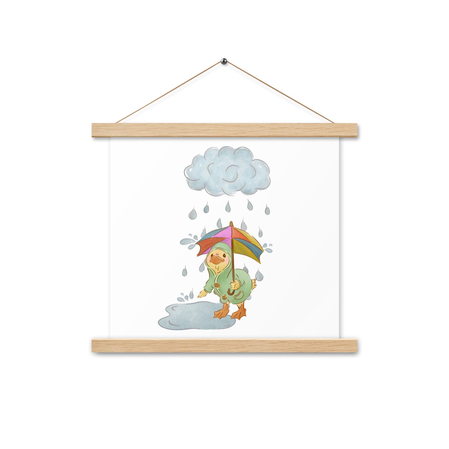 Mr. Puddle Duck : Poster with Wood Hangers