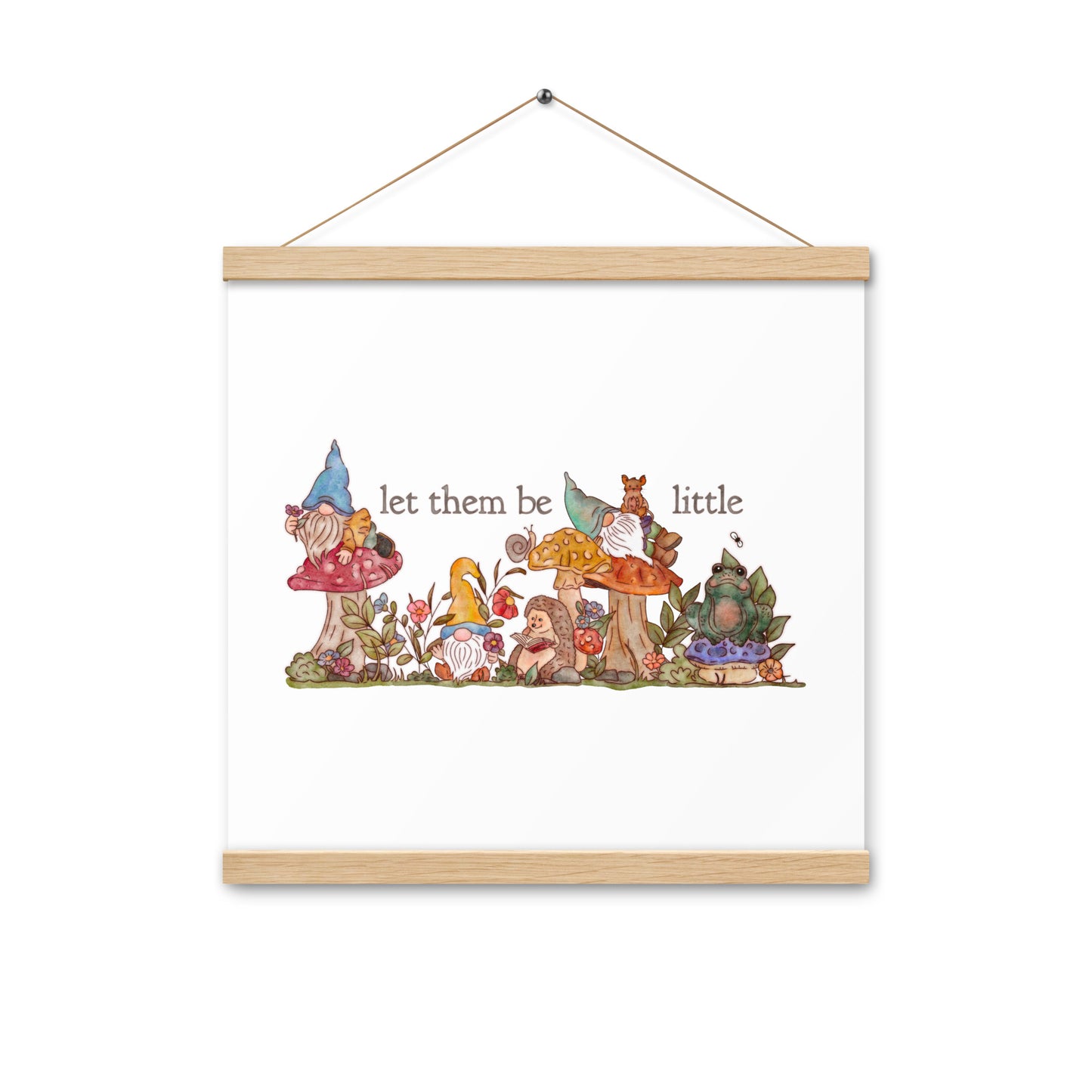 Gnome Garden : Poster with Hangers