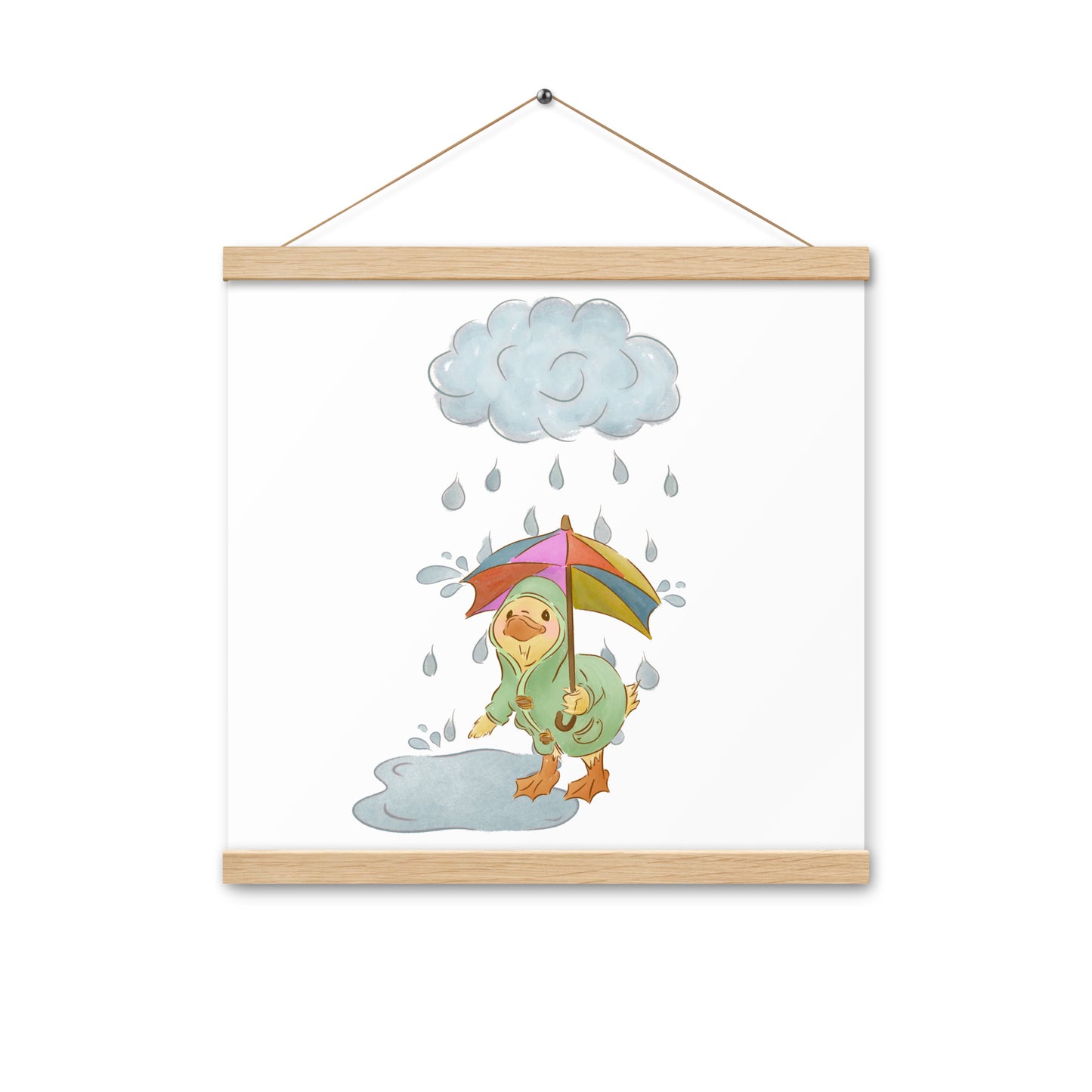 Mr. Puddle Duck : Poster with Wood Hangers